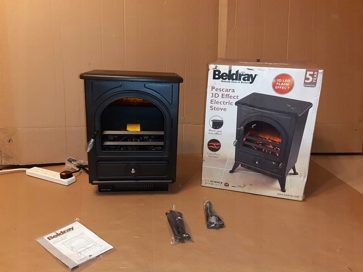 Elektrický krb Kachle s efektom 3D Beldray Pescara
