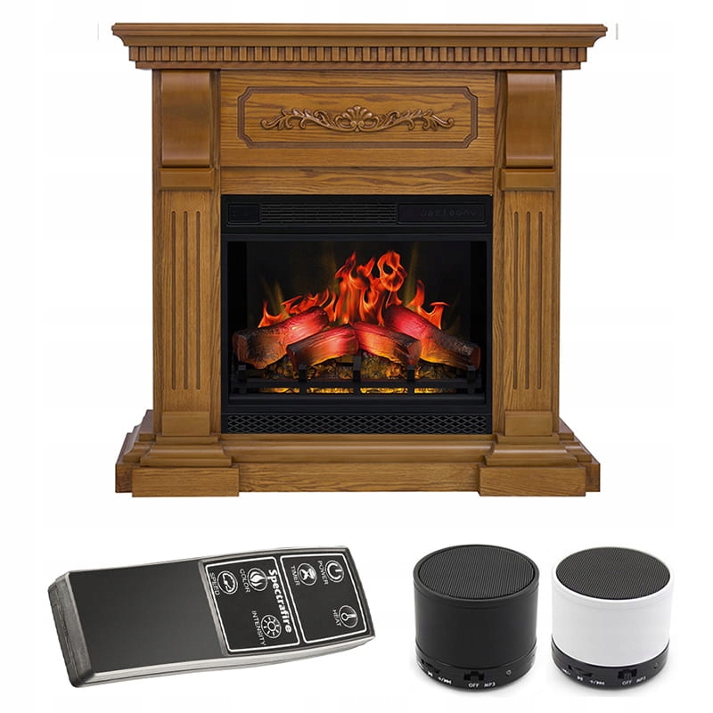 LED elektrický krb 3D Riviera Oak Flame