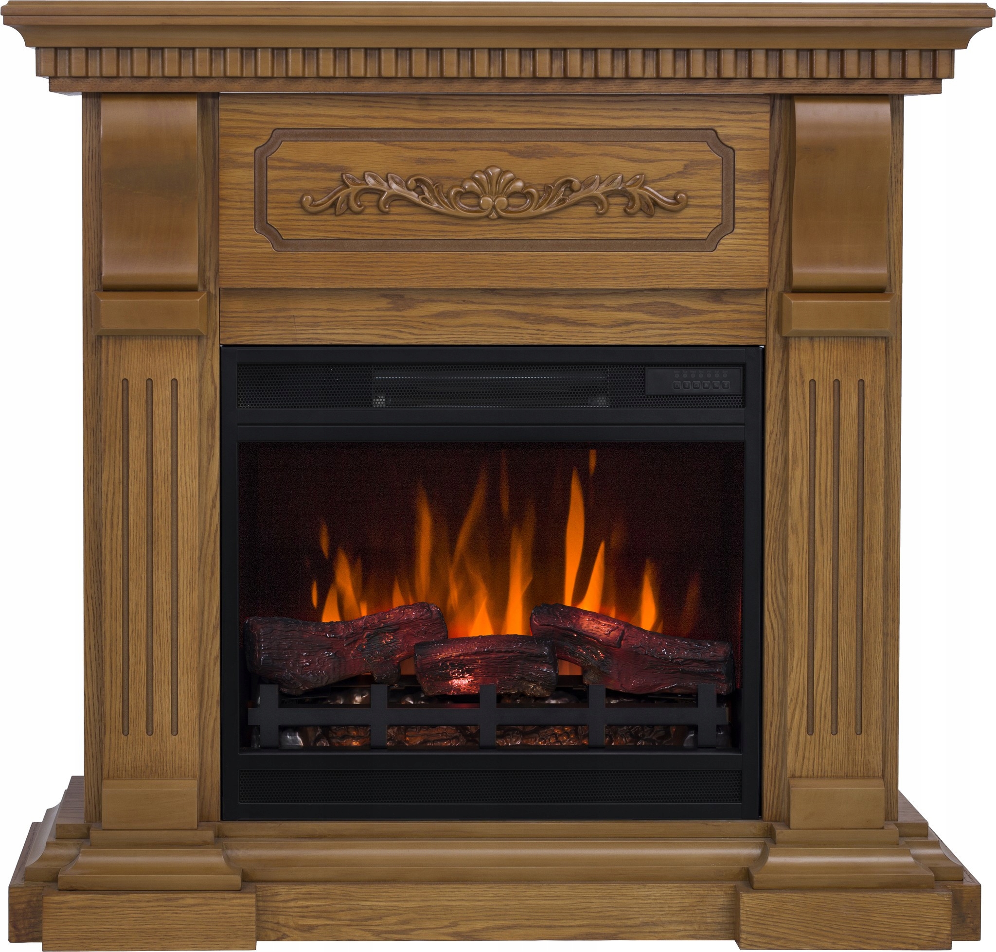 LED elektrický krb Riviera Oak 3D