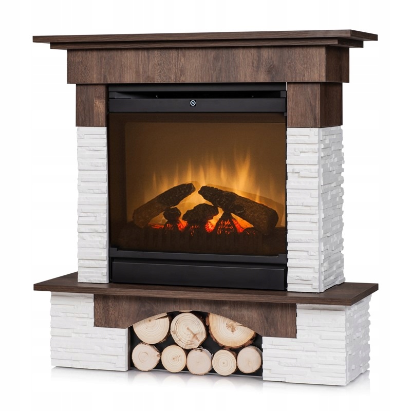 Elektrický krb Porto Walnut príspevok Dimplex LED