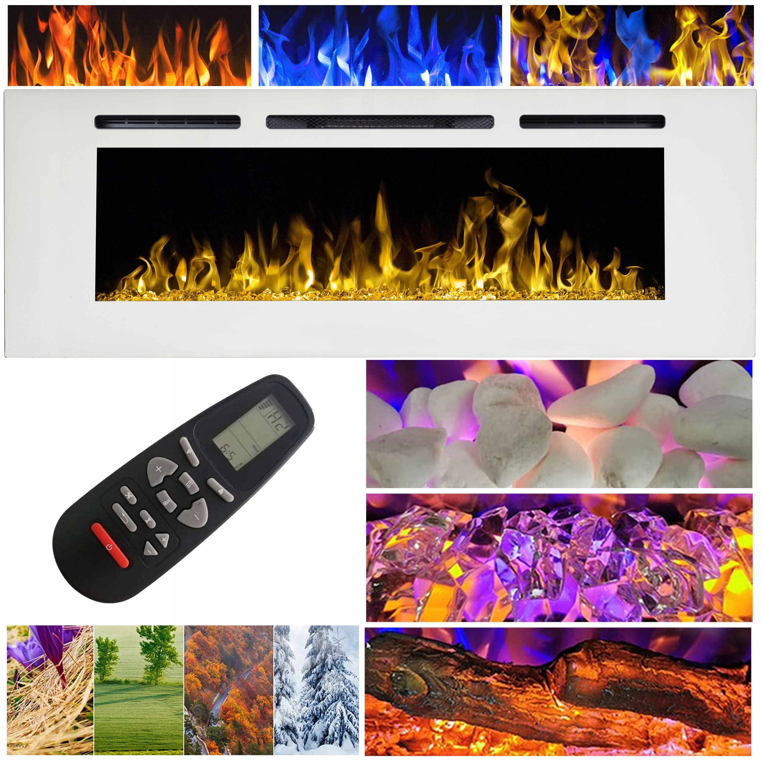 LED elektrický krb MAJESTIC 65 165 cm