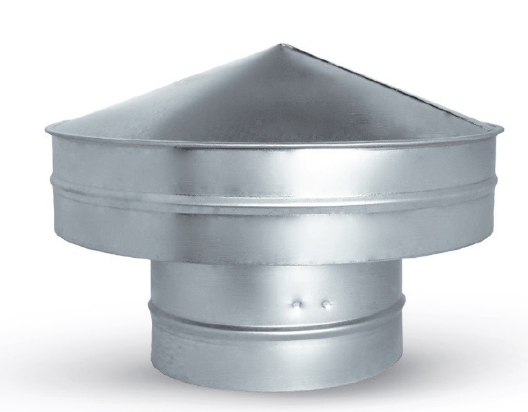 Komínová strieška - Vetrací komín 224 mm pozinkovaný