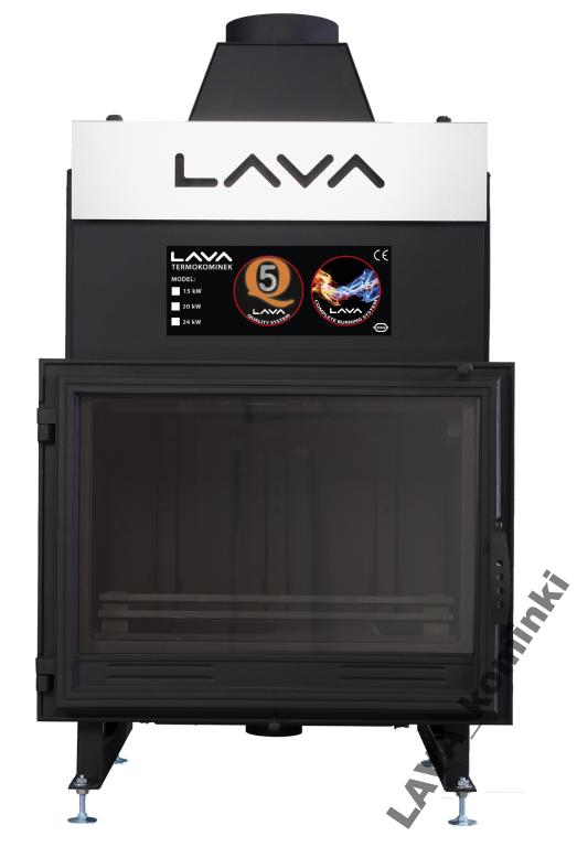 Krbová vložka - Krb s vodným plášťom LAVA 13kW Flat Gw 5 L