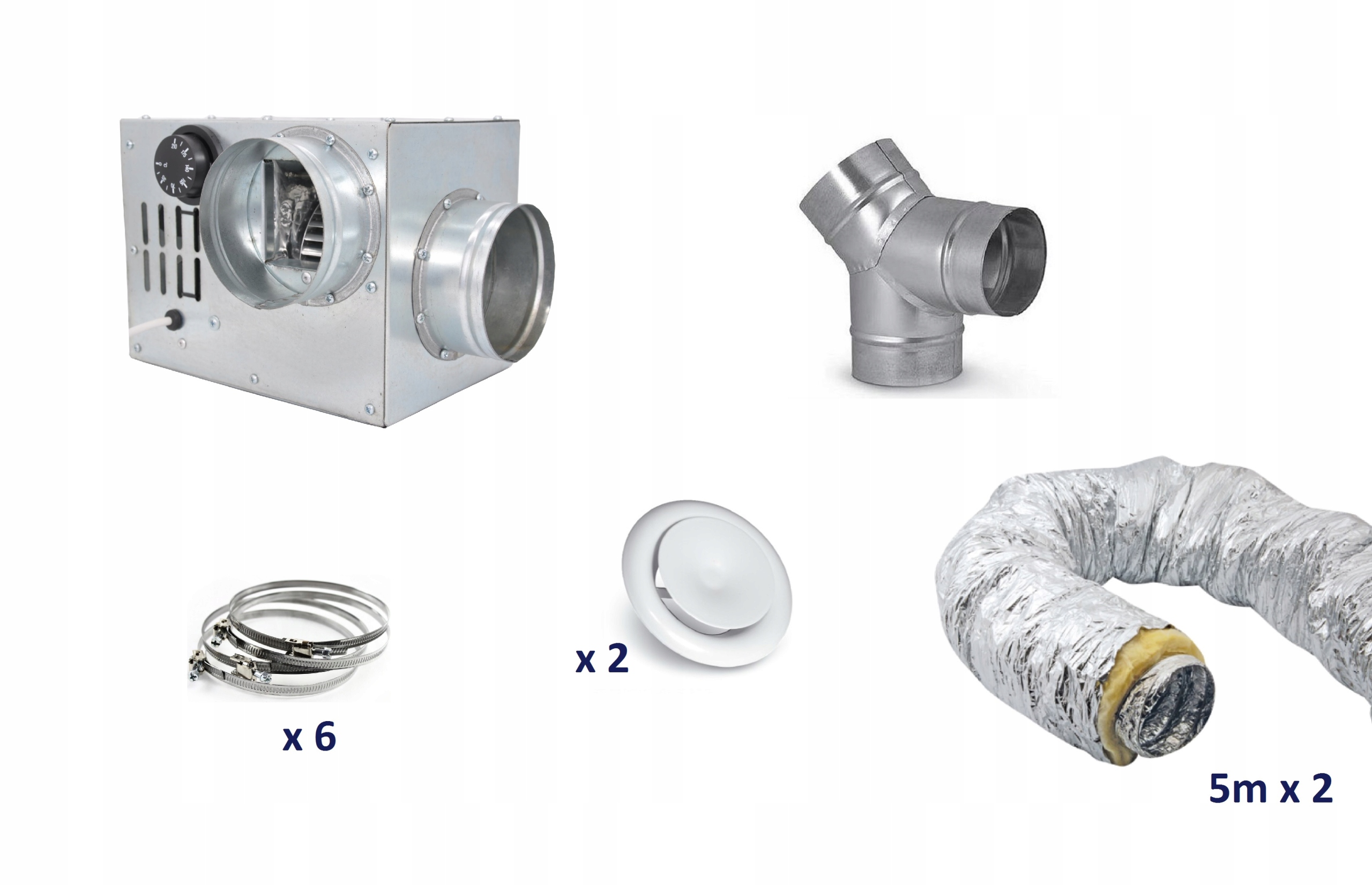 Ventilátor, filter – Kompletná krbová zostava DGP 5v1 2 izb