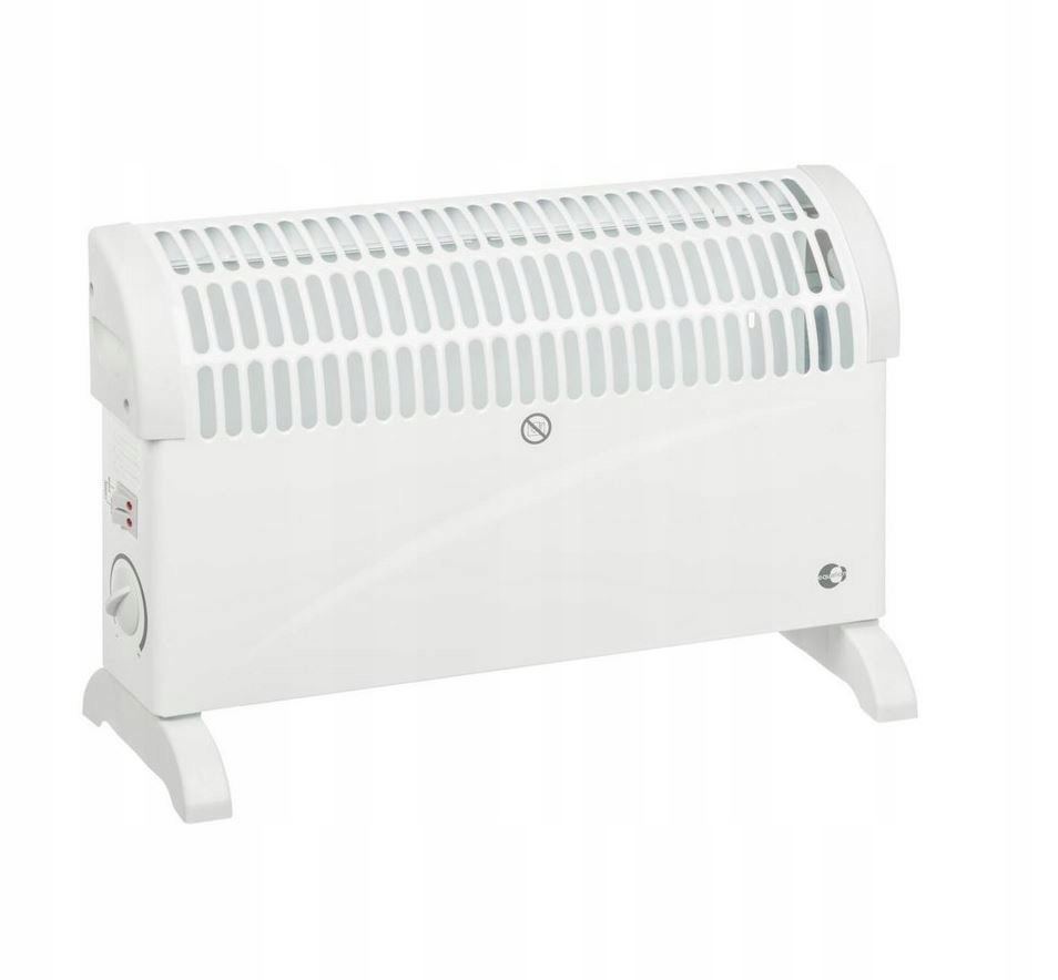 Elektrický ohrievač konvektora 1 500 W biely, prenosný