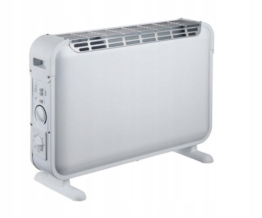 Elektrický ohrievač konvektora 2000 W biely, prenosný