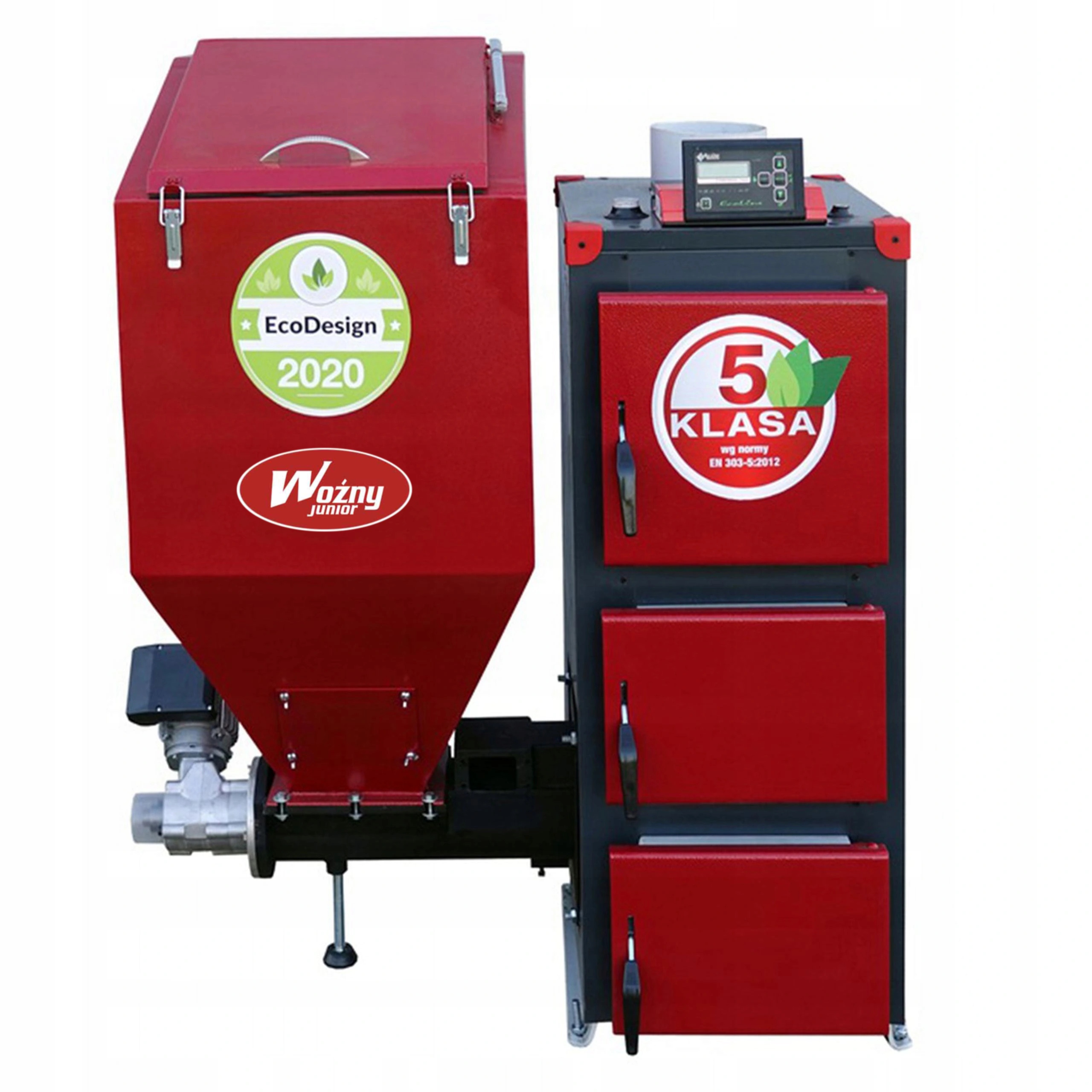 Kotly Woźny Junior oceľová pec na eko-uhlie, 12 kW