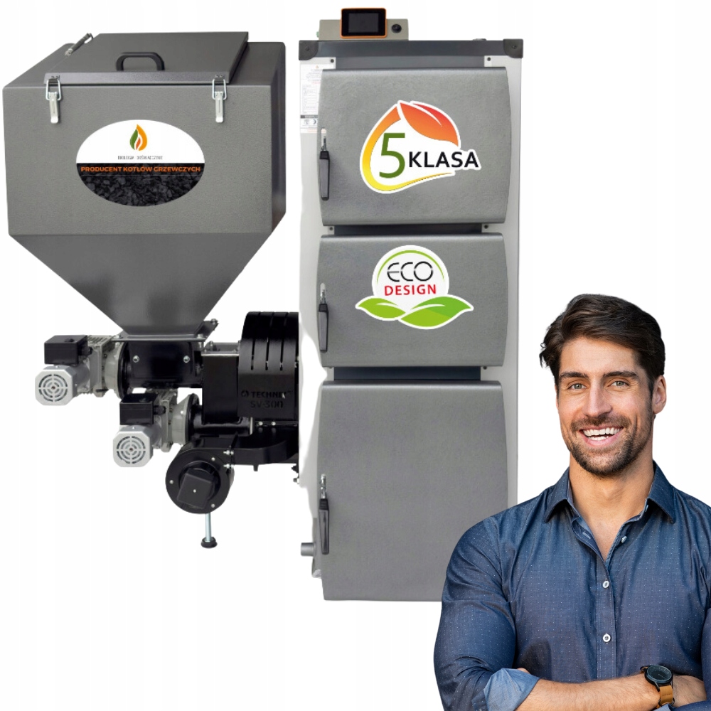 Kotol na pelety 15 kW s podávačom Ecodesign triedy 5