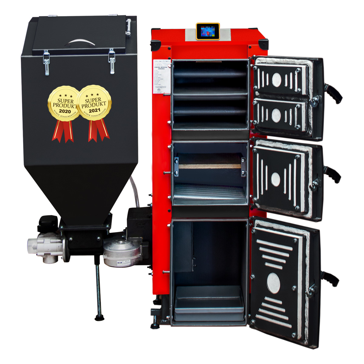 Kotol Peletové kachle ústredné kúrenie Kotol na drevené pelety eko-uhoľný hrášok 24 kW