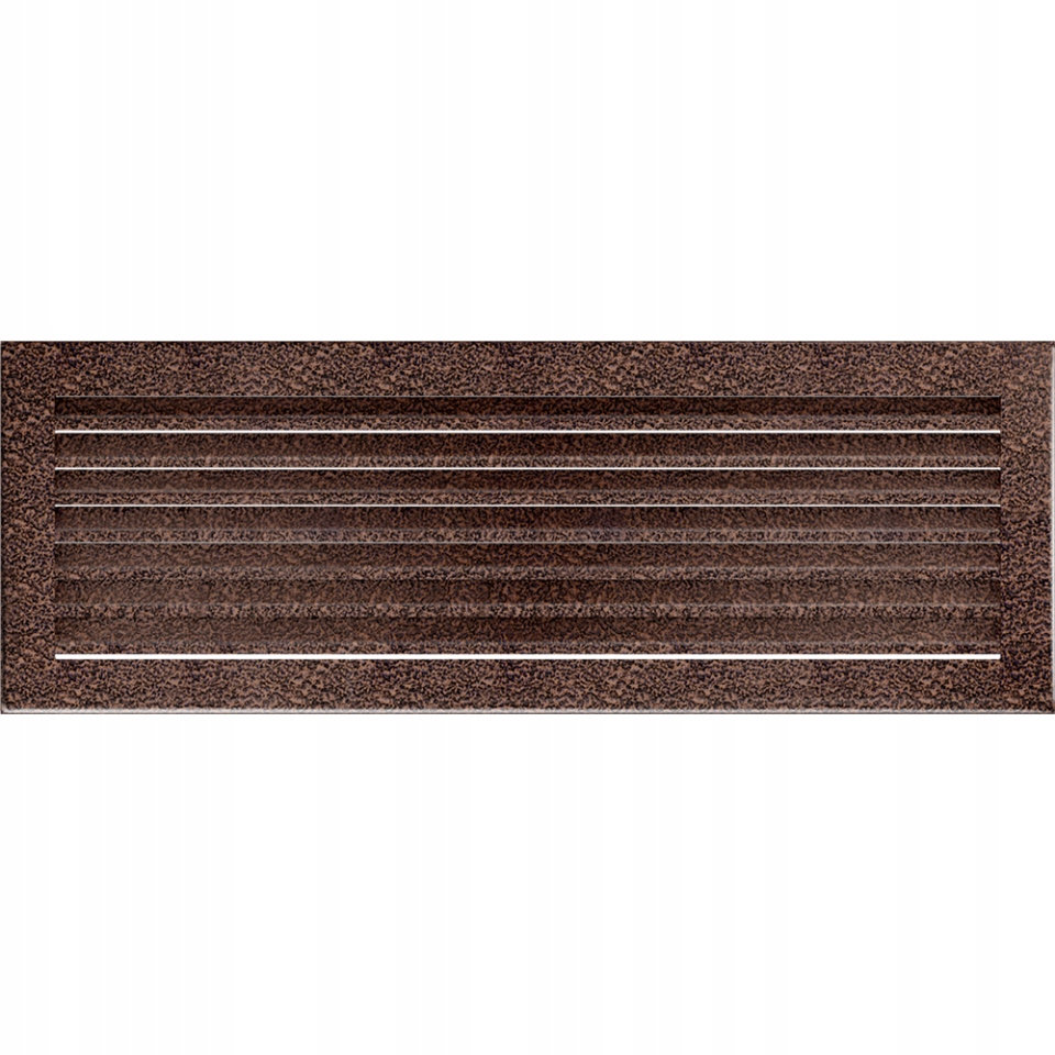 Vetrací komínový rošt Meď 17x49cm