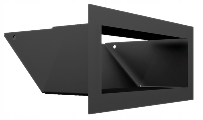 LUFT 45S čierny ventilačný rošt 90 × 200