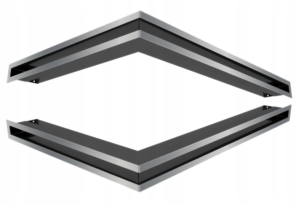 Krbový rošt LUFT 54,7x76,6x6 ľavý roh, 2 ks