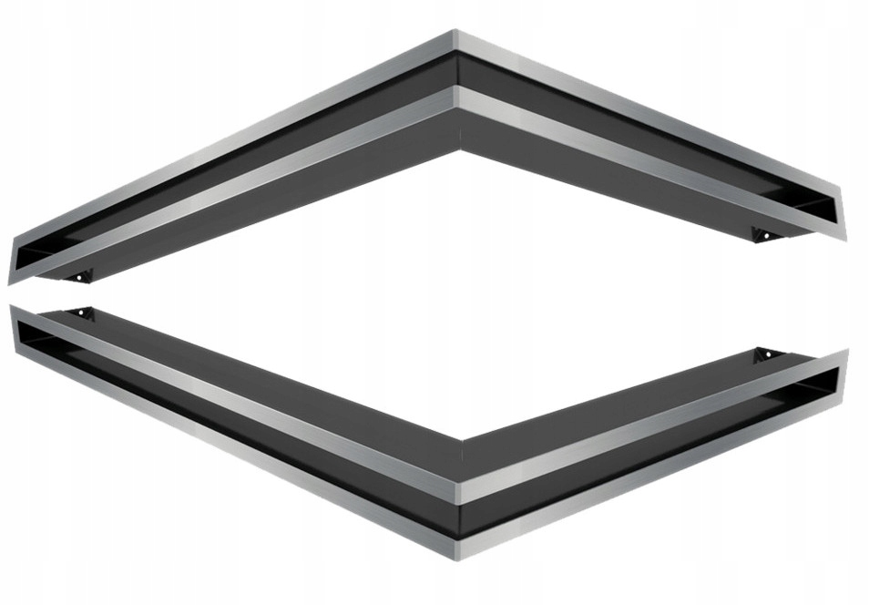 Krbový rošt LUFT 76,6x54,7x6 rohový pravý 2 ks