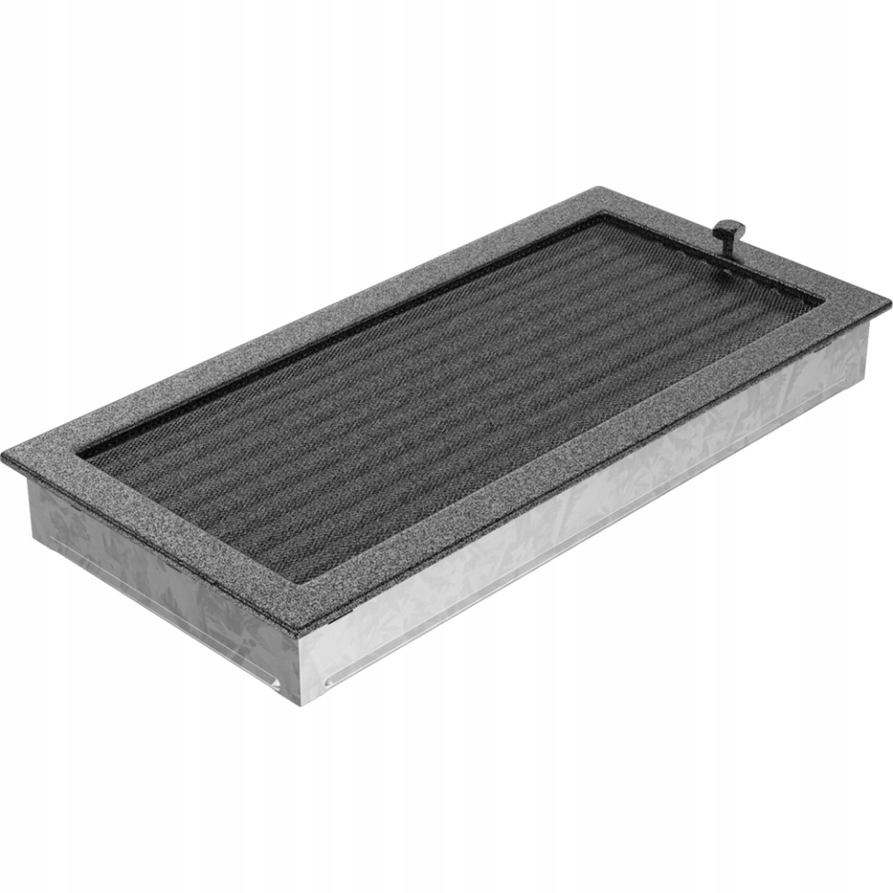 Krbová mriežka čierno-strieborná uzávierka 22 × 45 zdarma