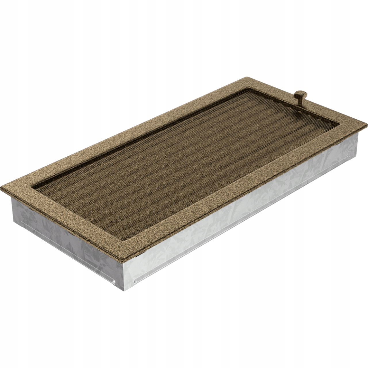Čierno-zlatá krbová mriežka s uzáverom 22 × 45