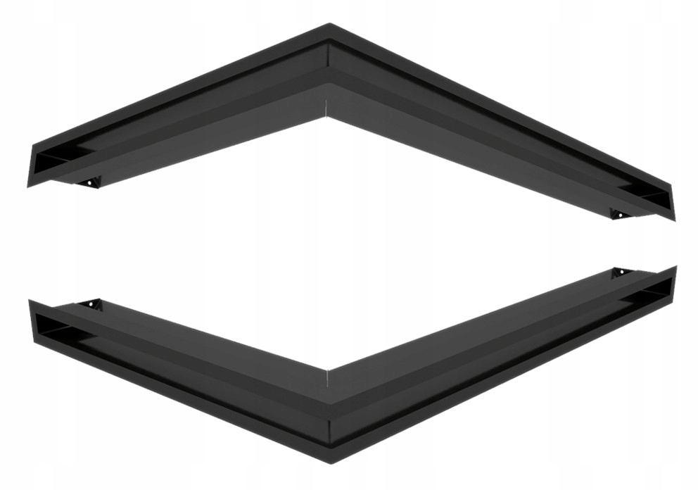 Rohový krbový rošt LUFT 54,7x76,6x6 vľavo, 2 ks
