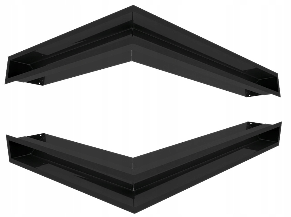 Rohový krbový rošt LUFT 54,7x76,6x9 vľavo, 2 ks