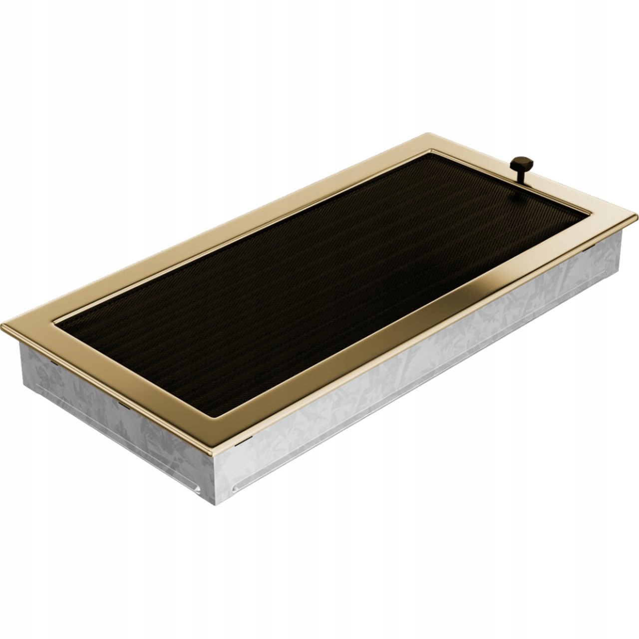 Pozlátená krbová mriežka s uzáverom 22x45 + zdarma
