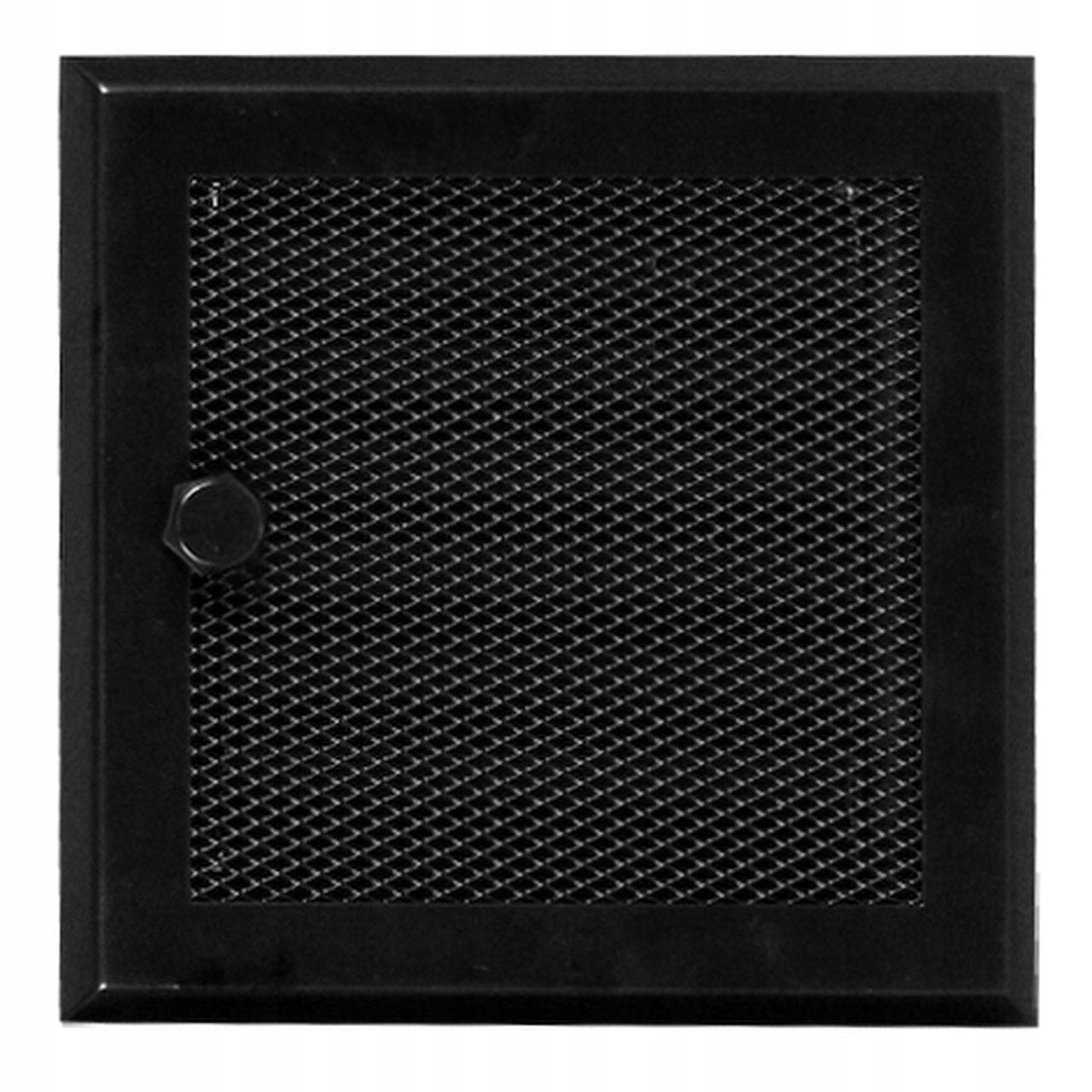 Krbový rošt 16 × 16 s uzáverom čierny matný + zdarma
