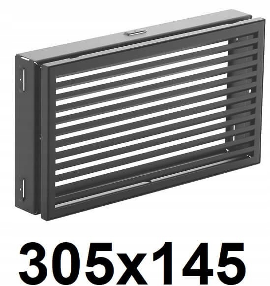 Vetracia mriežka - Krbový rošt 305x145 [mm] GRAFIT