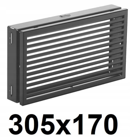 Vetracia mriežka - Krbový rošt 305x170 [mm] GRAFIT
