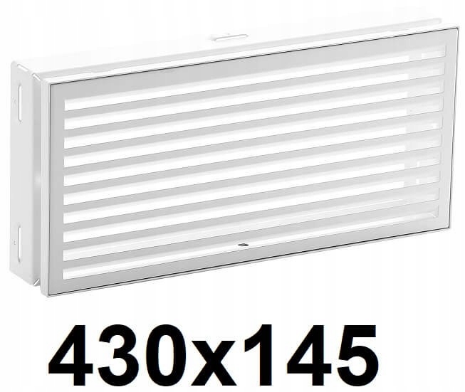 Vetracia mriežka – Krbový rošt 430 × 145 [mm] BIELY