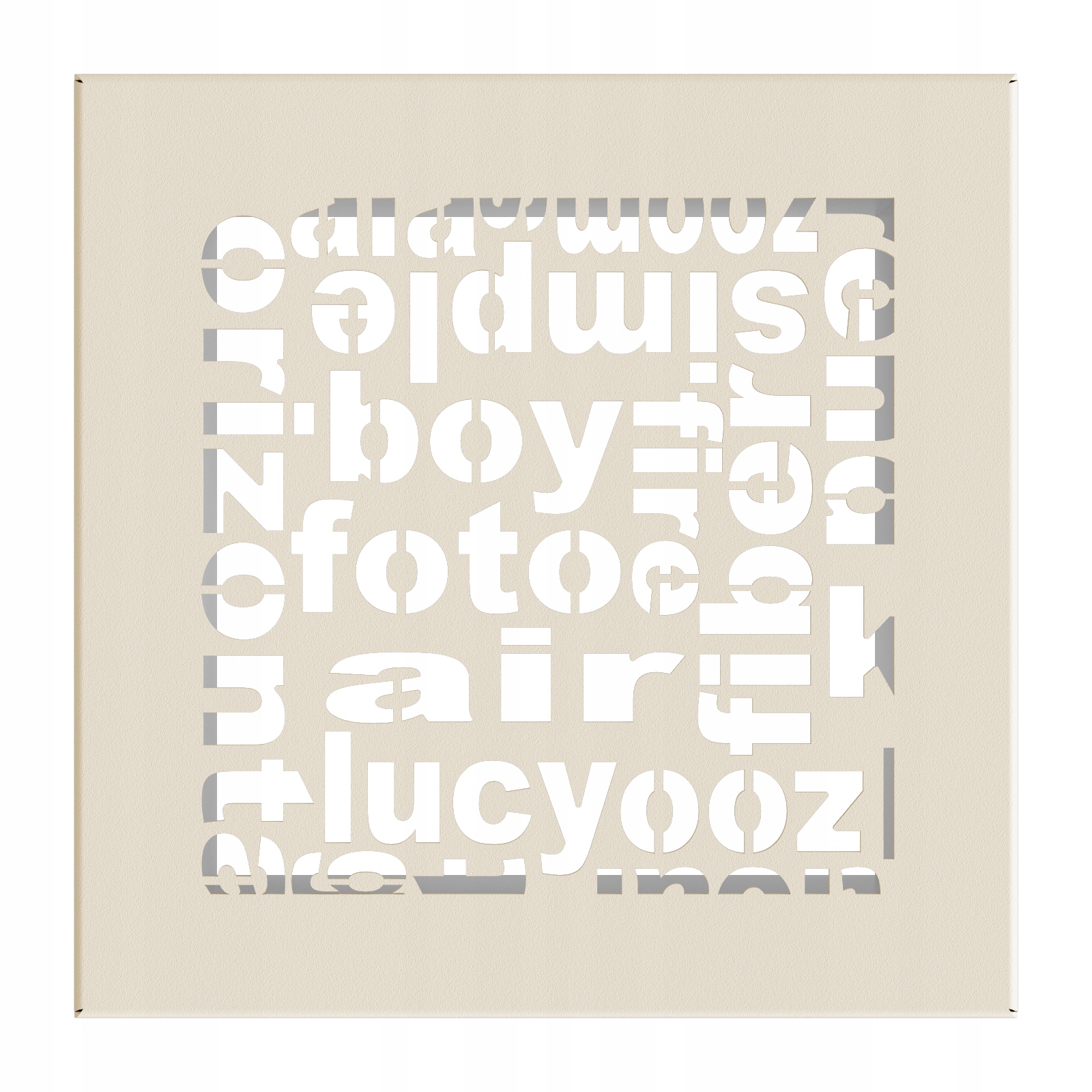 Krbový rošt ABC krém 17x17 vetranie