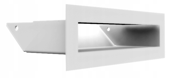 LUFT 45S biely ventilačný rošt 6x20