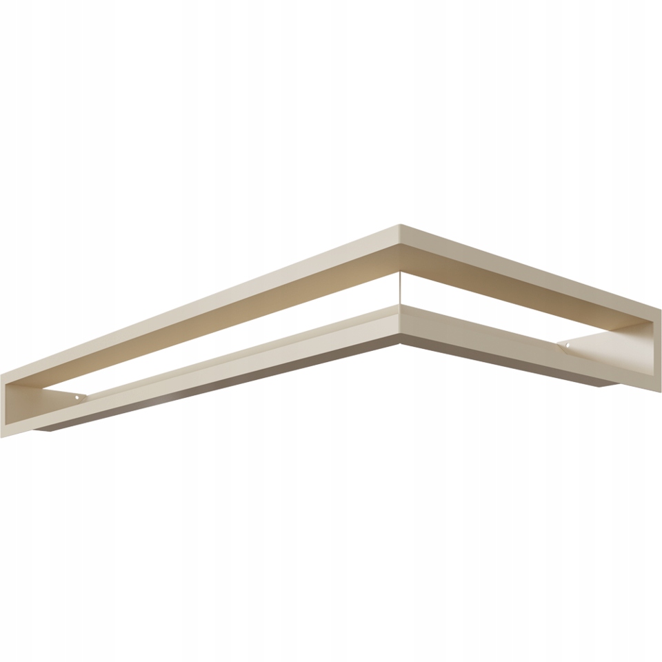 Krbová roštenka LUFT CORNER krémová 80x40x9