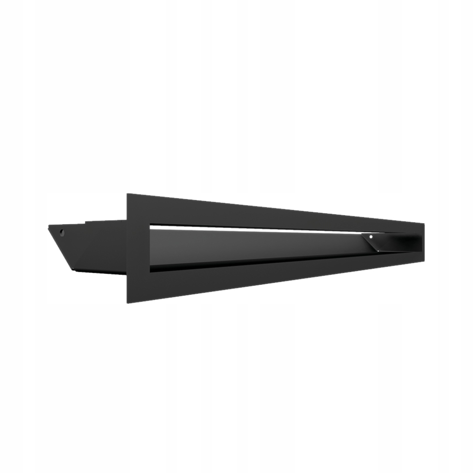 LUFT čierny moderný krbový rošt 60 × 600
