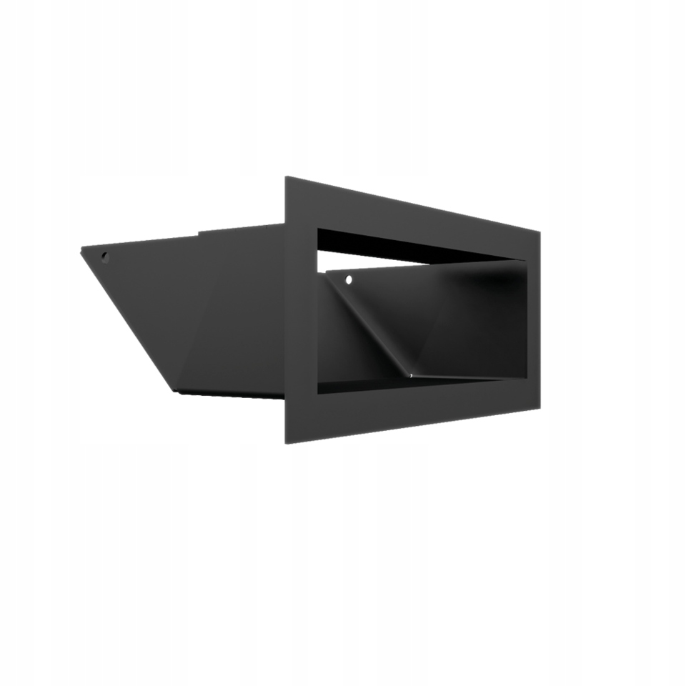 LUFT čierny moderný krbový rošt 90 × 200