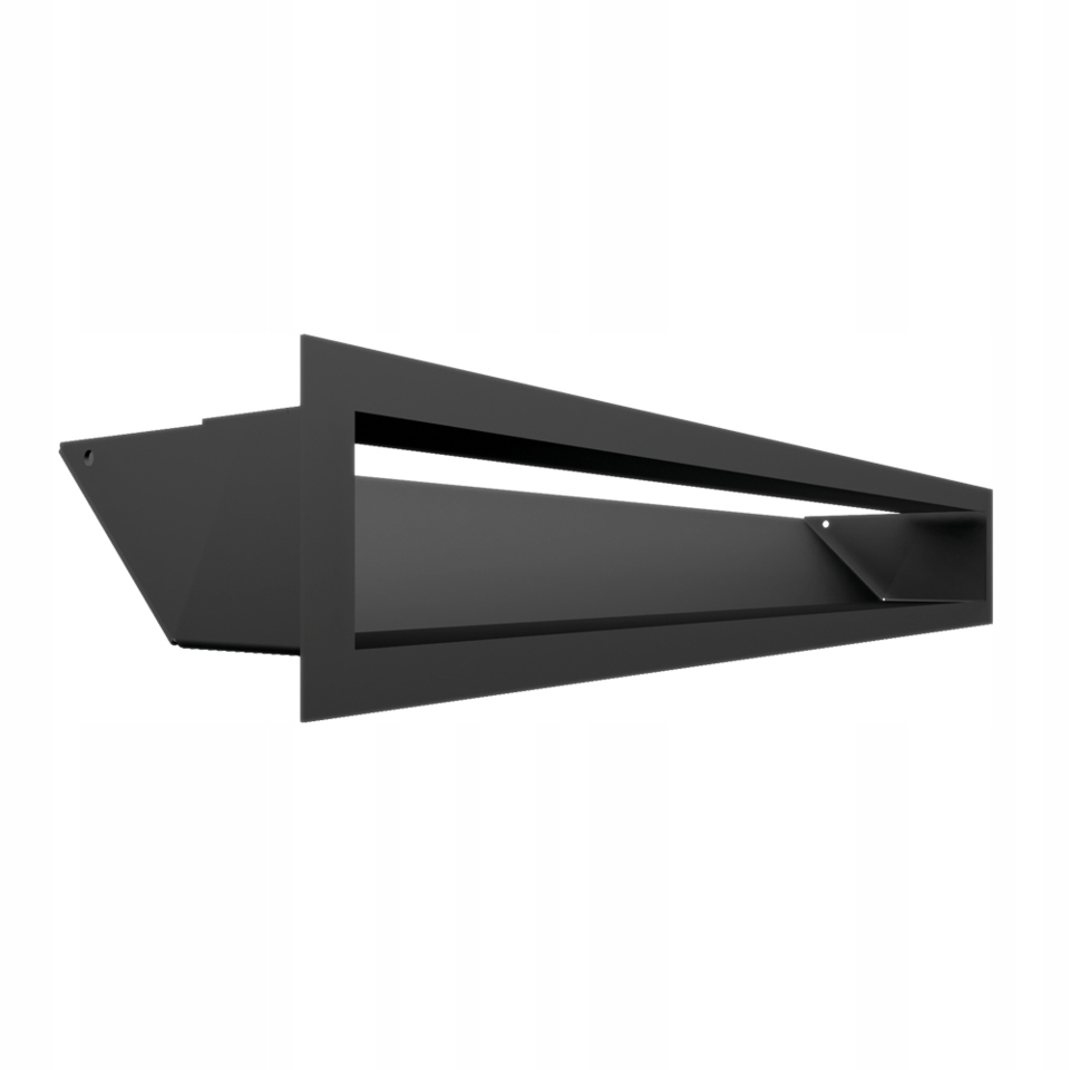 LUFT čierny moderný krbový rošt 90 × 600