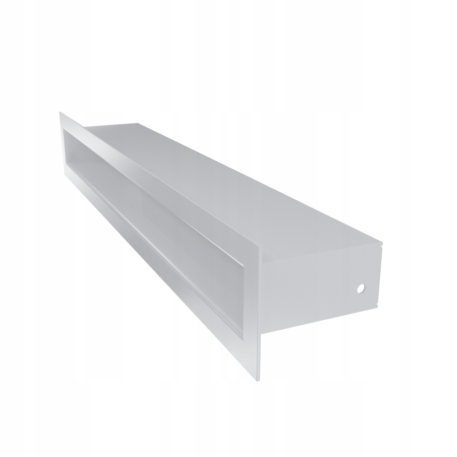 TUNEL biely ventilačný rošt 60x400