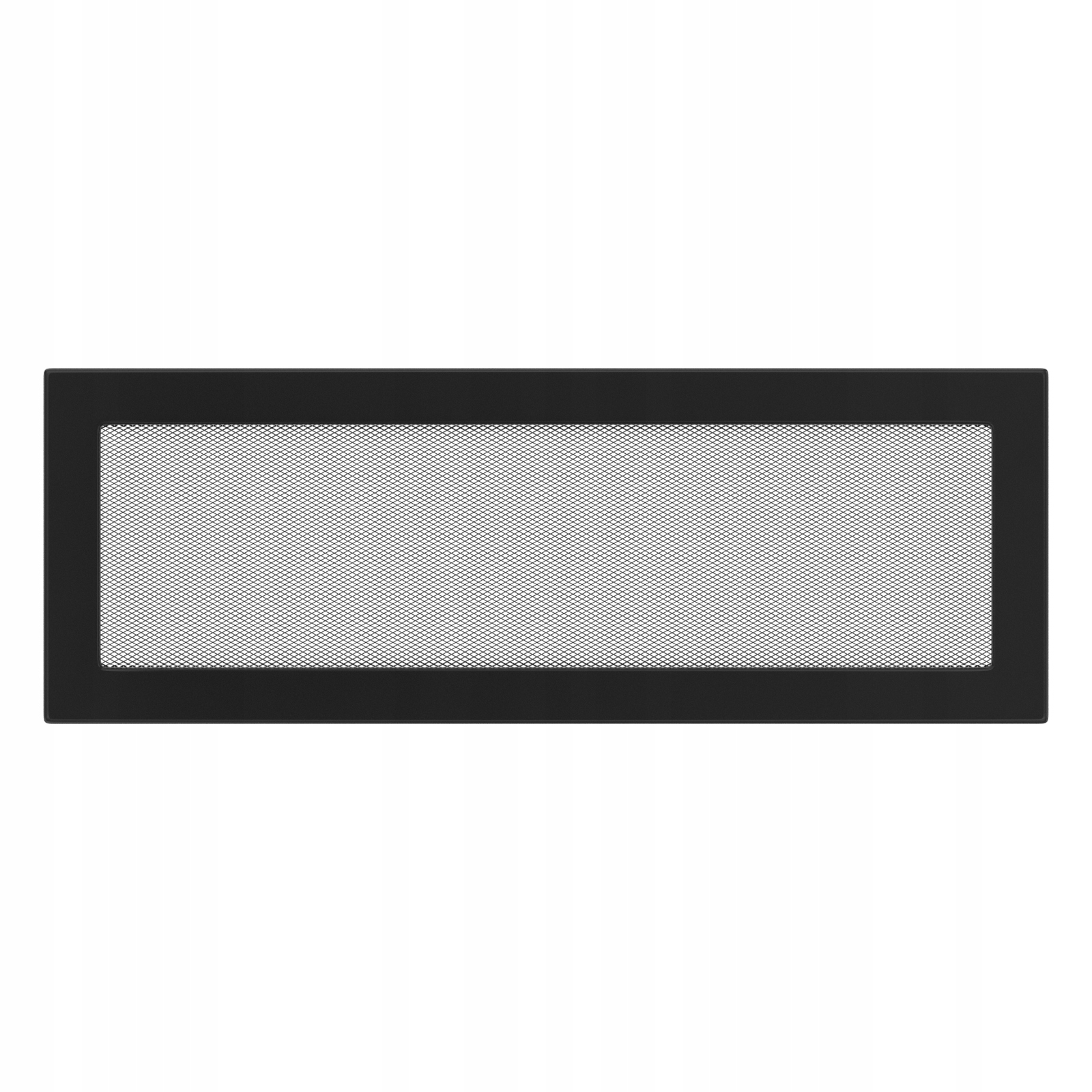 Čierny ventilačný rošt 17x49 cm