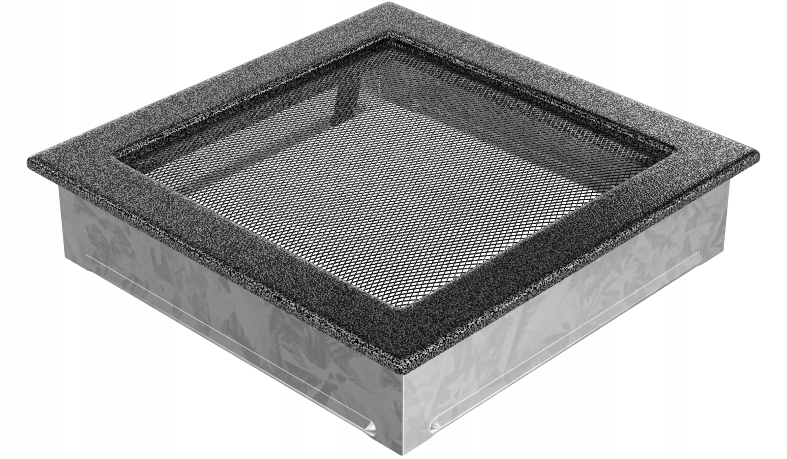Čierno-strieborný rošt 22x22 vetranie