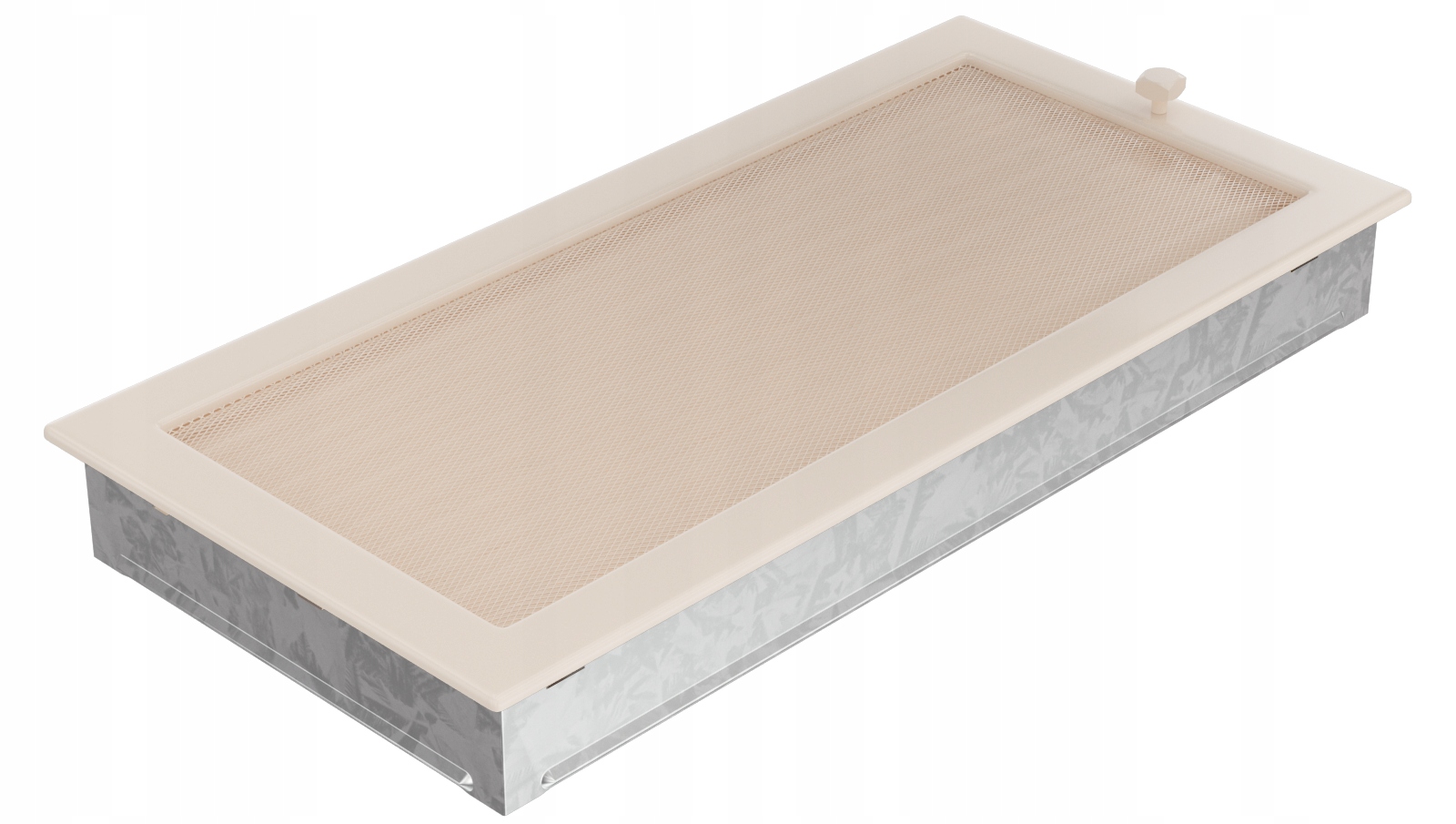 Krémový krbový rošt s roletovým krbom 22x45