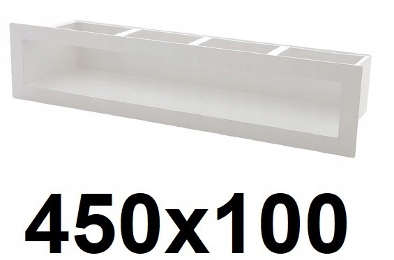 Vetracia mriežka – Sudový rošt 450 × 100 [mm] BIELY