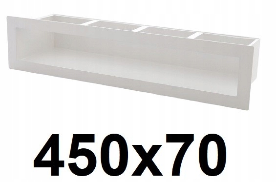 Vetracia mriežka – Sudový rošt 450 × 70 [mm] BIELY