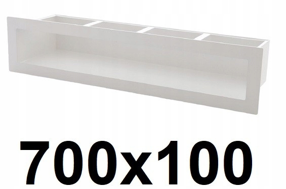 Vetracia mriežka – Sudový rošt 700 × 100 [mm] BIELY