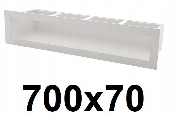 Vetracia mriežka – Sudový rošt 700 × 70 [mm] BIELY