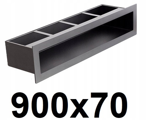 Vetracia mriežka - Sudový rošt 900x70 [mm] ČIERNY
