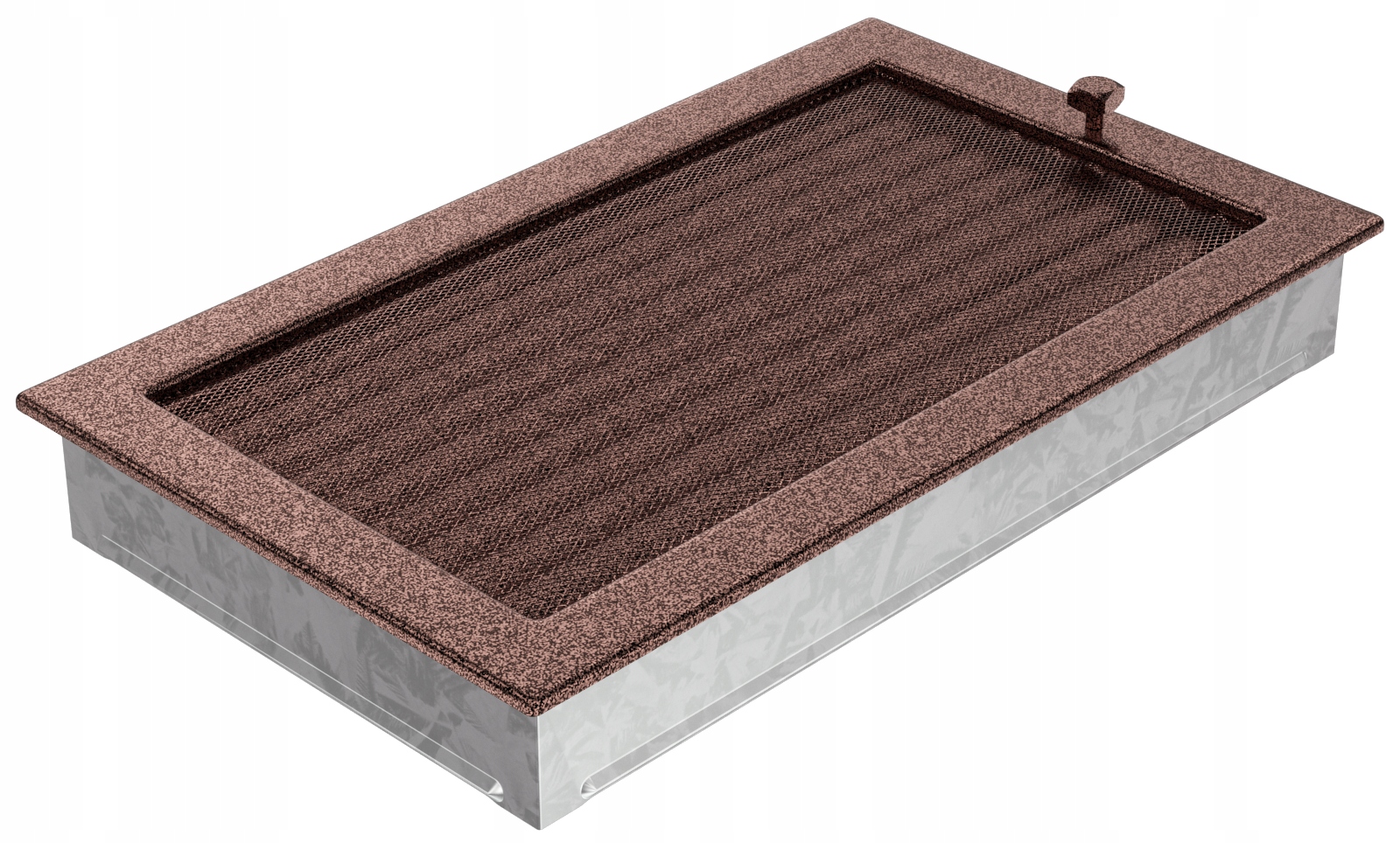 Medený krbový rošt s roletovým krbom 22x37