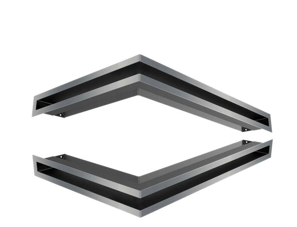 Rohový krbový rošt LUFT 40x60x6 vľavo 2 ks