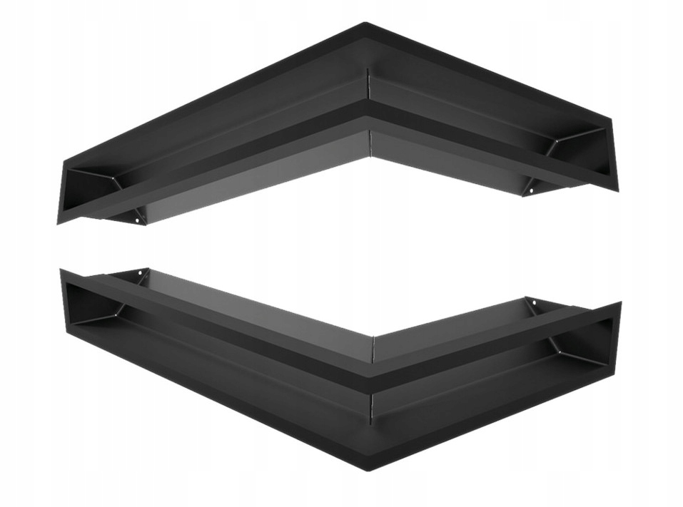 Rohový krbový rošt LUFT 60x40x9 pravý 2 ks
