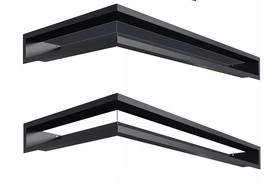 Rohový krbový rošt LUFT 80x40x9 vľavo 2 ks
