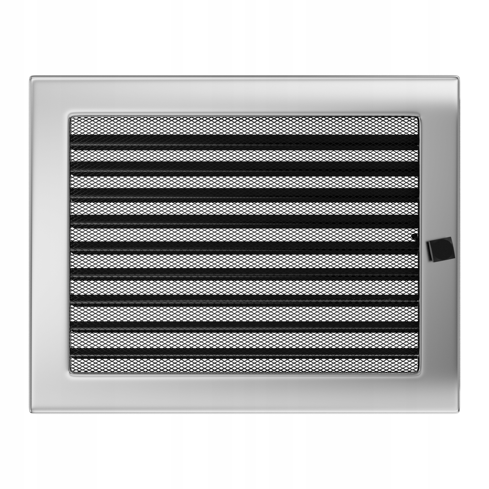 Krbový rošt, poniklovaná roleta krb 22x30