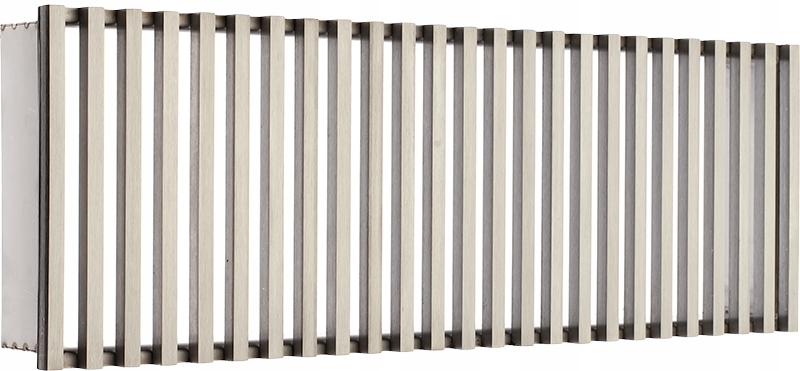 Oceľový krb INOX vodorovný rošt