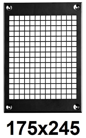 Vetracia mriežka - Komínový rošt 175x245 [mm] ČIERNY