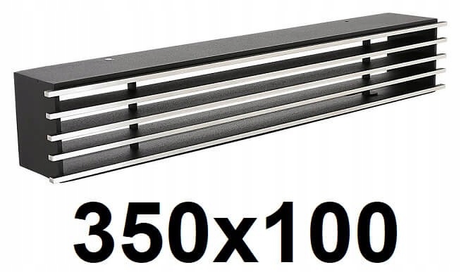 Vetracia mriežka - Sudová mriežka s uzáverom 350x100 [mm] CHROM