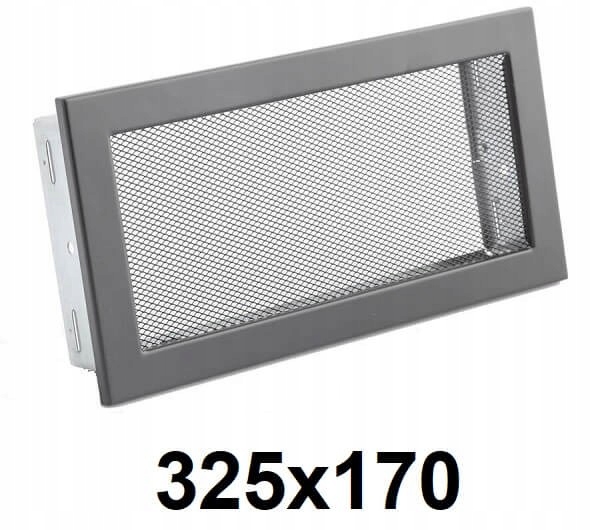 Vetracia mriežka - Kovová mriežka 325x170 [mm] GRAFITOVÁ